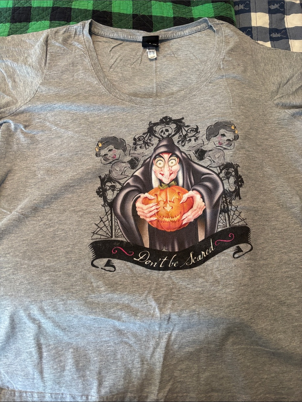 Disney Gray Ladies 2XL Tee with Black Logo Tag